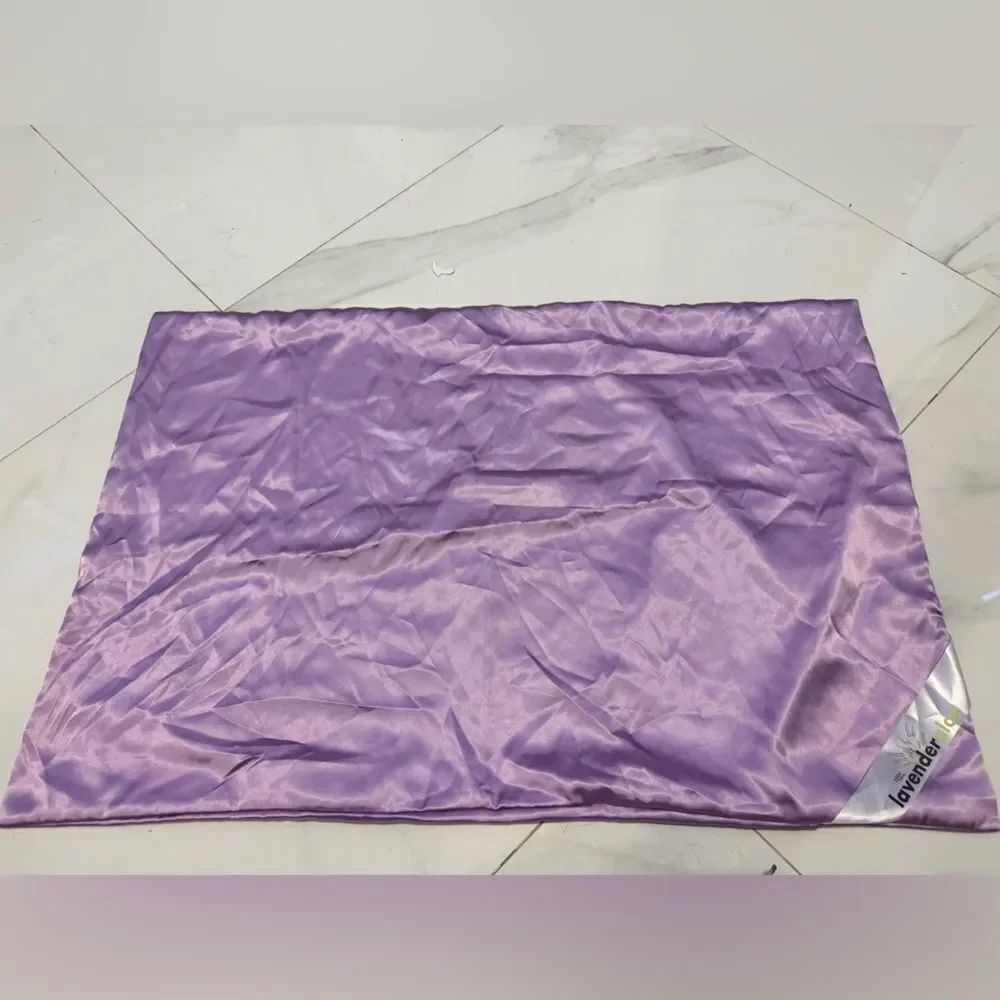 One Purple Satin Pillowcase #12